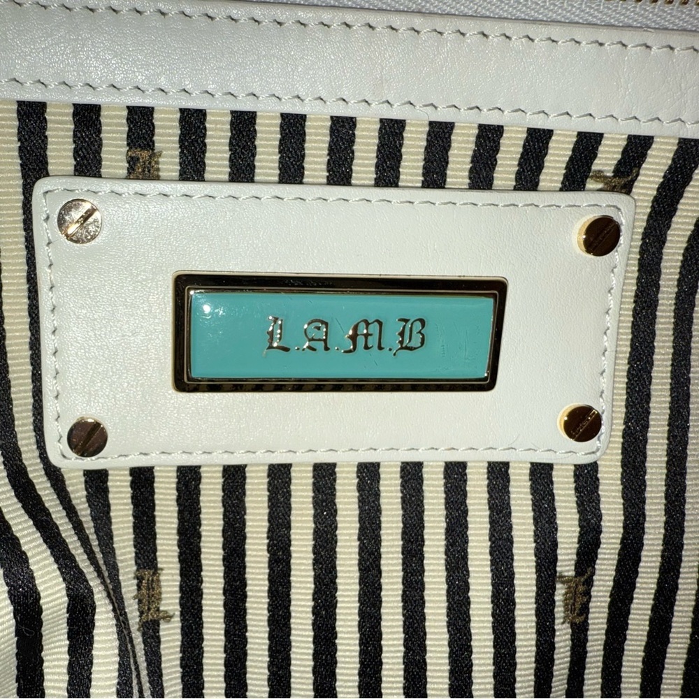 L.A.M.B. Gwen Stefani Vintage Y2K Leather Samburu Coated Cheetah Clutch/Satchel - Picture 10 of 10